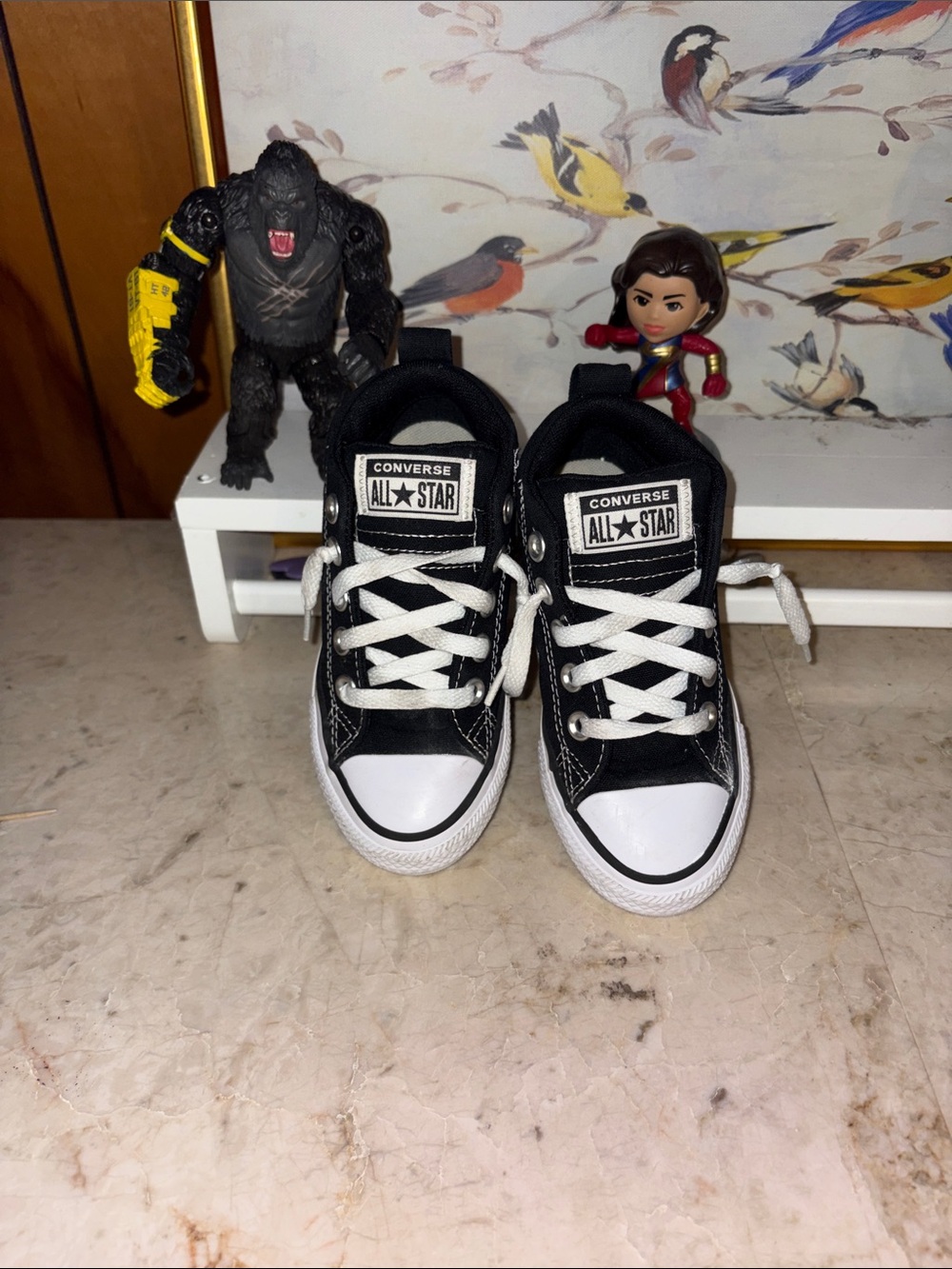 AllStar Converse Black and White Low Top Sneakers kids